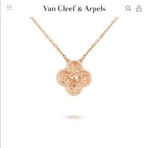 (SOLD) Van Cleef & Arpels Vintage Alhambra Pendant Rose Gold Necklace